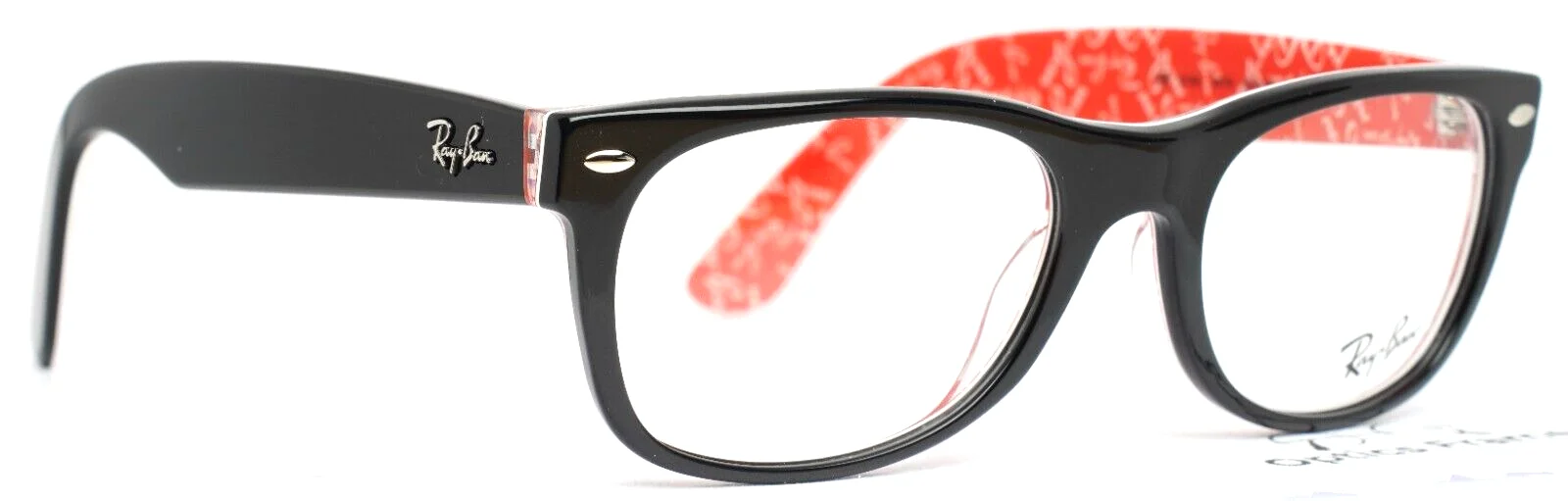 RAY BAN RB5184 2479 Black Mens Wayfarer Full Rim Eyeglasses 52-18-145 B:38 3